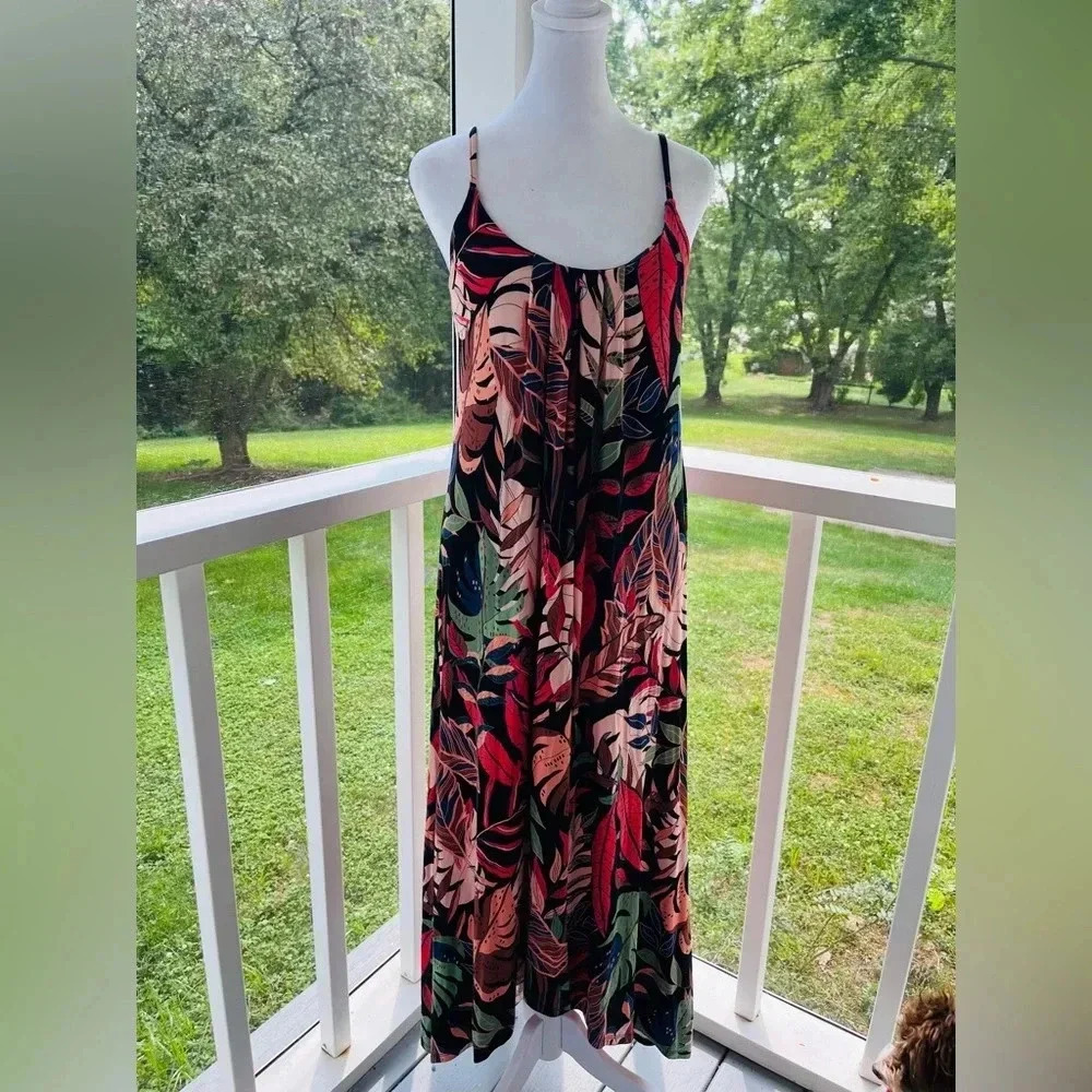 Cynthia Rowley tropical tank and colorful maxi dress - size small - Picture 2 of 8
